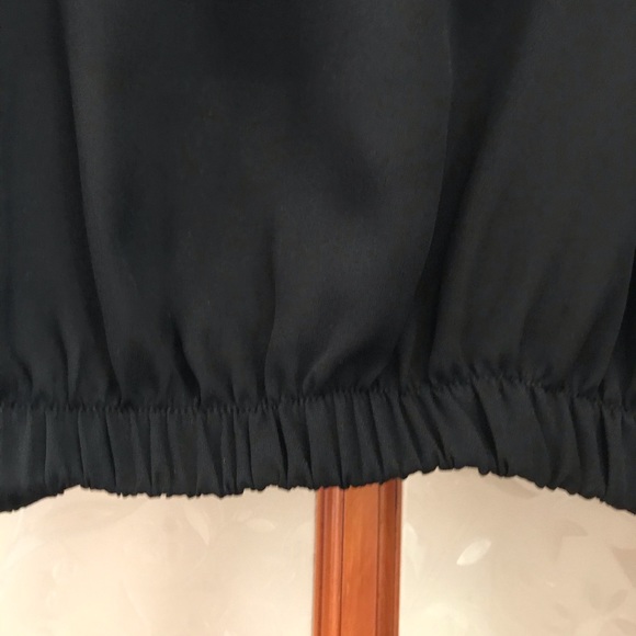 VTG Georgette black blouse - Picture 2 of 8